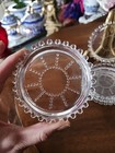 5 Vintage Candlewick Drink Coasters By Imperial Glass