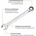 20 Piece Ratcheting Combination Wrench   Sae   Metric 