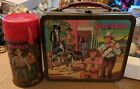Vintage 1965 Bonanza Tv Show Aladdin Lunch Box   Thermos Good Condition  59 Yrs