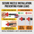 Kraken Bond Fastcoat Insulation Nozzle  Horizontal   Vertical Use 12 Pack - Red