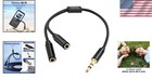 Universal Headphone Splitter Extension 3 5mm Stereo Nylon Braided Y Cable