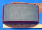 Desk Lighter Ink Blotter Art Deco Streamline Red Leatherette Unmarked Vtg