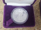 1989-s United States Mint Silver American Eagle One Ounce Proof Coin Box   Coa