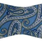 Daniel Cremieux Blue Paisley 100  Silk Self Tie Bow Tie
