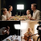 2 Pack Led Video Lights Kit Studio 3200-6500k Dimmable Photo Tripod Photography