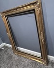 Antique Hanging Frame Gold Baroque Style Wood And Gesso Ornate Large Art Frame
