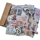 100 Piece Junk Journal Paper Supplies Scrapbooking Ephemera Vintage Small Lot