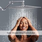11  Solid Brass Shower Head Extension Arm With Lock Joints Adjustable Height Usa
