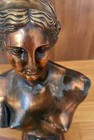 Greek Goddess Aphrodite Venus De Milo Bust Head Electroplating Copper Statue