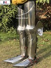 Medieval Steel Greaves Larp Armor Leg Guard Cosplay Costume Armor