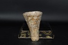 Rare Ancient Roman Glass Vessel With Golden Iridescent Patina