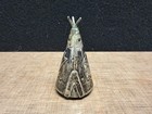 Silver Native American Tipi Salt   Pepper Shakers Set Handmade Navajo Teepee