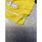 Vintage Shirlees Baby Sweater Yellow Mouse Applique Acrilan Knit 9 Months 70s