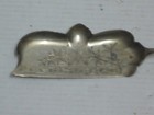 Vintage Wm Rogers German Silver Crumber Crumb Scraper Incised Butterfly Motif