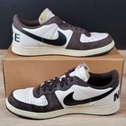 Nike Terminator Low Croc Shoes Mens Size 12 Brown White Leather Skate Fn7815-200