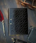 3 Moon Witchcraft Journal Vintage Gothic Leather Spellbook  Grimoire Witch Diary