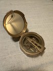 Nautical Solid Brass Brunton Compass Vintage Marine Collectible D  cor Working
