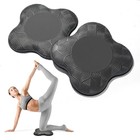 2 Packs Yoga Knee   Elbow Cushions - Extra Thick Foam For Knees  Elbows  Black