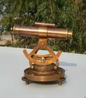 Theodolite Alidade Telescope Vintage Compass Instrument Solid Brass Antique Gift