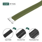 1 2  Double Fold Bias Tape Polyester Continuous Bulk Dark Green 55 Yards