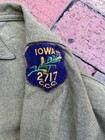 Vintage 1934 Ccc Shirt With Patch Iowa Bead Lake Project Nra Tag