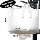 10pack Aolikebao Fibc Bulk Bag 1 5 Ton Bag  39 4 l X 39 4 w X X-large  White 