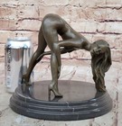 Popular Bronze Sculpture Nude Girl French Statue Signed Figurine Figure Decor Sa
