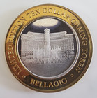 Bellagio  999 Fine Silver Ten Dollar Gaming Token - Limited Edition