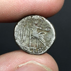 Roman Republic Quinarius  1 2 Denarius  89bc Ancient Silver Coin Porcius Cato