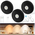 3 6 9 Pcs Kitchen Under Cabinet Led Puck Light Closet Shelf Counter With Remote