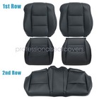 For 2004-2008 Acura Tl 1st   2nd Replacement Perf Leather Seat Cover Black New