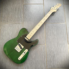 Green Electric Guitar  Full-size With Maple Fretboard  Single Cutaway Solid Body