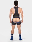 Barcode Berlin - Singlet Kam Schwarz-blau S M L Xl 92445 105 Gay Brandneu