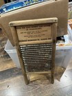 Vintage Dubl Handi Washboard Columbus Ohio Washboard Company  18x8 5    