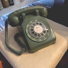 Vintage Western Electric Bell System Rotary Phone     Olive Green