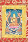 Tibetan Thangka Silk Print Painting Buddhist Deity 13  