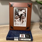 Nib Disney Cruise Line Wood Picture Frame Mickey Inlay 5x7 Disney Parks