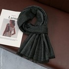 Luxury Winter Man Scarf Black Plaid Shawl Warm Autumn Cashmere Handkerchief