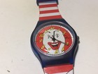 Vintage 1996 Ronald Mcdonald Wrist Watch Kimberly Clark With Case Working
