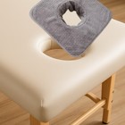 Massage Table Towel     Soft Washable Cover For Face Hole     Gray     Universal Fit