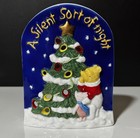 Winnie The Pooh A Silent Sort Of Night Votive Candle Holder W box Pooh   Piglet