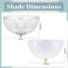 4 Pcs Clip On Lamp Shade  7 62  Dia X 4 1  H  Mixed  Gold Clip