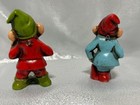 Vintage Japan Chalkware Gnome Elf Dwarf Figure Ornaments