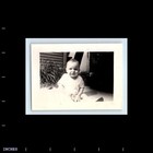 Old Vintage Photo Solo Toddler Boy Outside House Antique Snapshot Picture