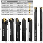 Juego 7pcs Herramientas Torno 1 2  Con Insertos De Carburo Intercambiables