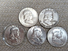 Lot Of 10 Us Silver Half Dollars Franklin Walking   Kennedy Vg-gem Bu 260716