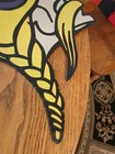 Rare Vintage Minnesota Vikings Wall Art Heavy Metal Sign Man Cave 26  X 19   1