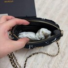 Chanel Novelty Tweed Chain Shoulder Bag Black White Vip Gift From Japan