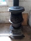 Vintage Vogelzang Cast Iron Wood Or Coal Stove Good Condition