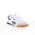 Reebok Campio Xt Kids White Leather Lace Up Lifestyle Sneakers Shoes